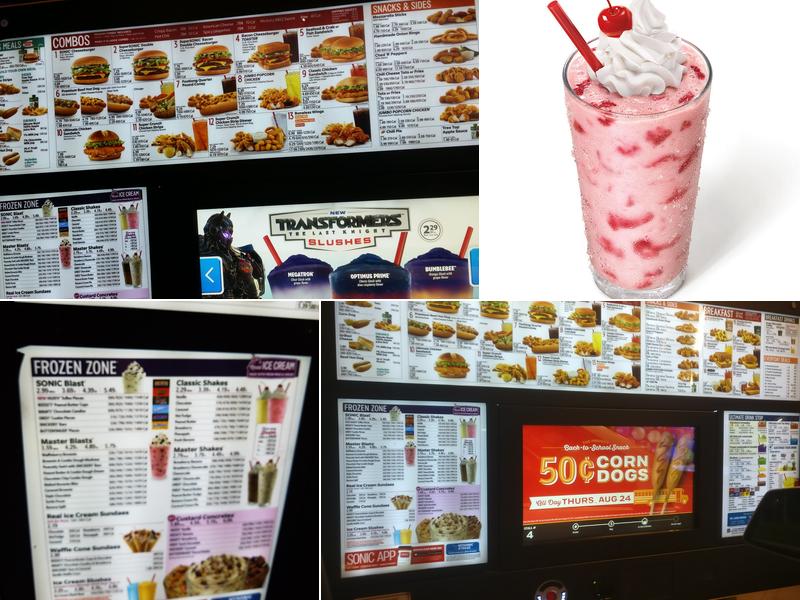 Sonic Drive-In Menu