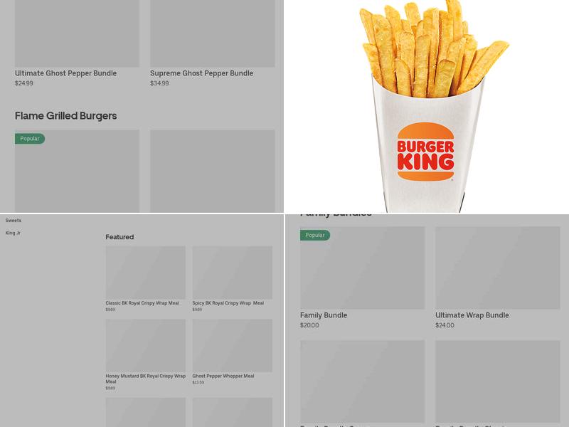 Burger King Menu