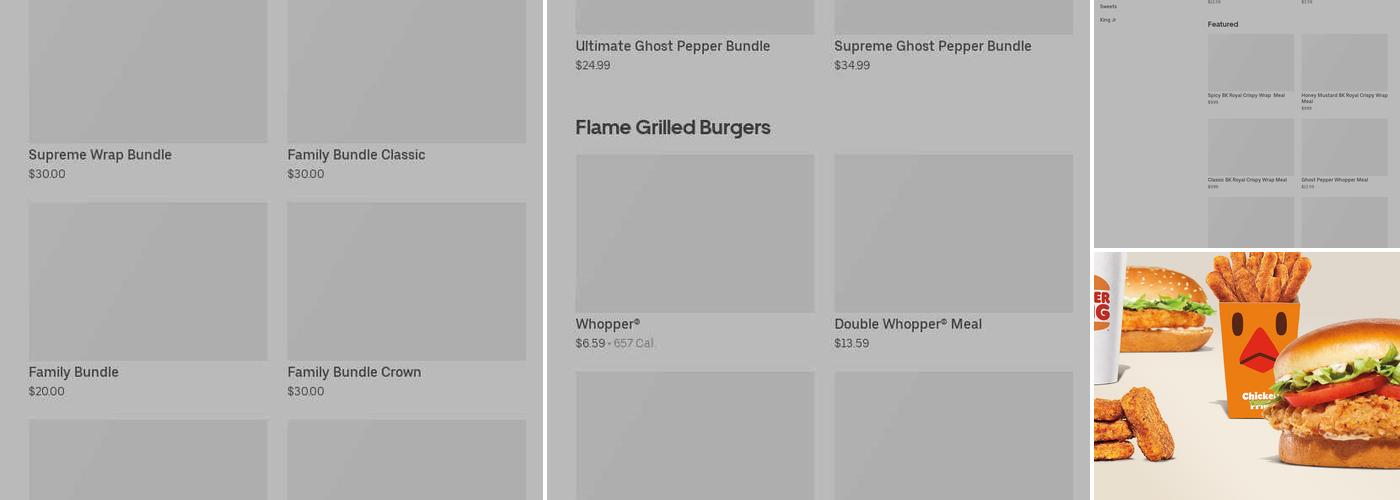 Burger King Menu