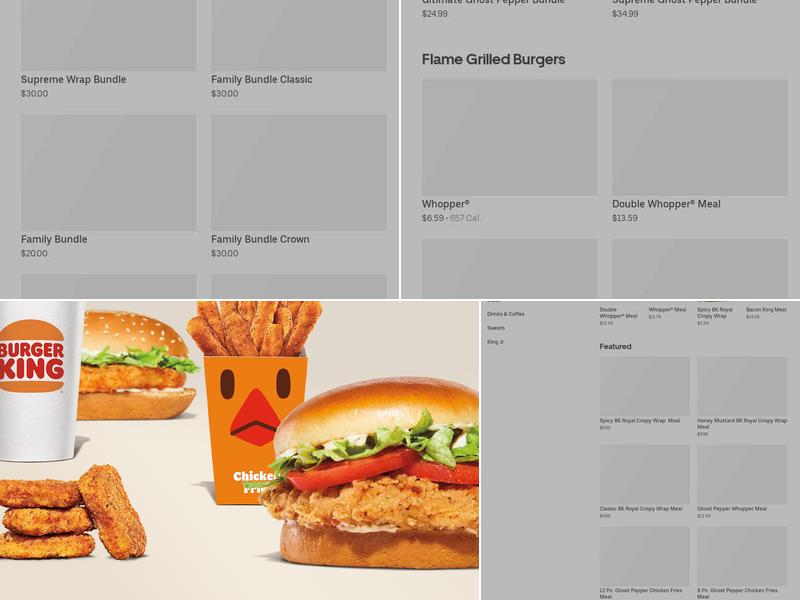 Burger King Menu