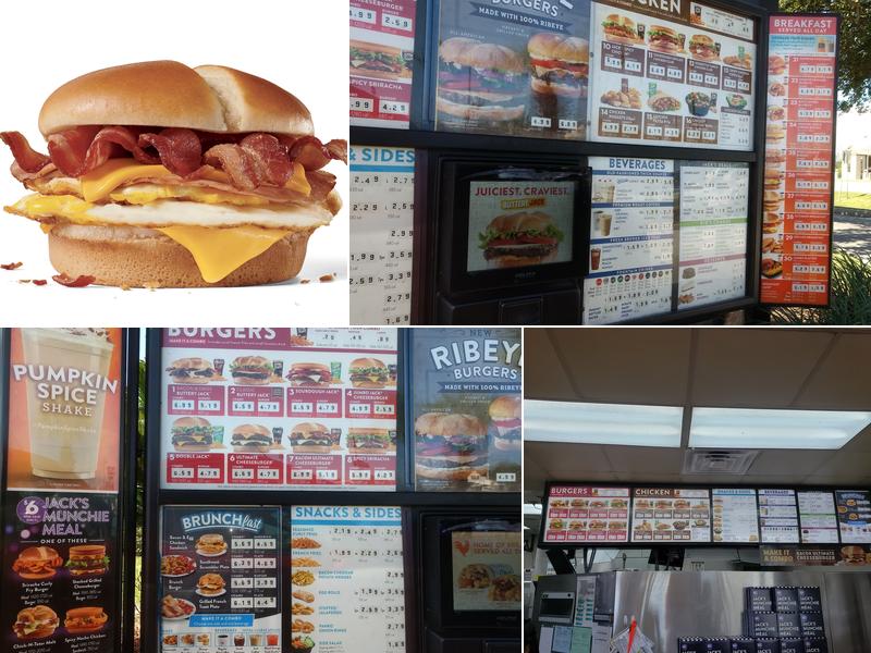 Jack in the Box Menu