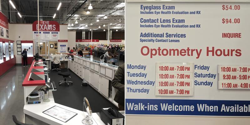 Costco Optical Department