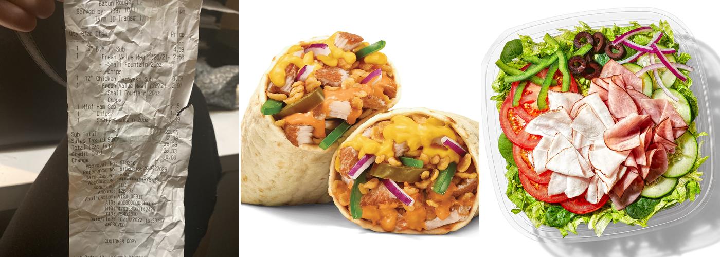 Subway Menu
