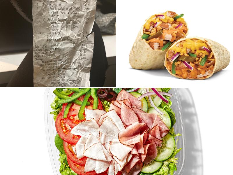 Subway Menu