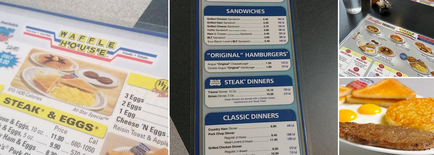 Waffle House Menu