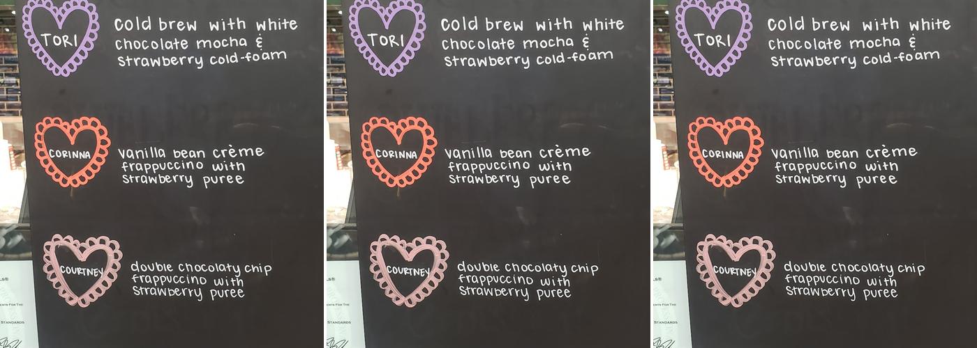 Starbucks Menu