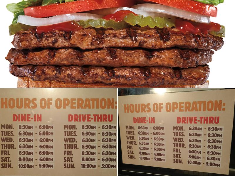 Burger King Menu