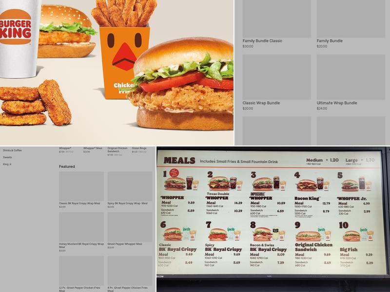 Burger King Menu