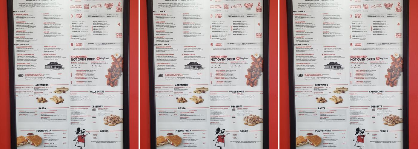 Pizza Hut Menu