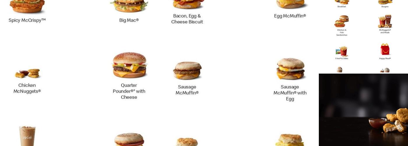 McDonald's Menu