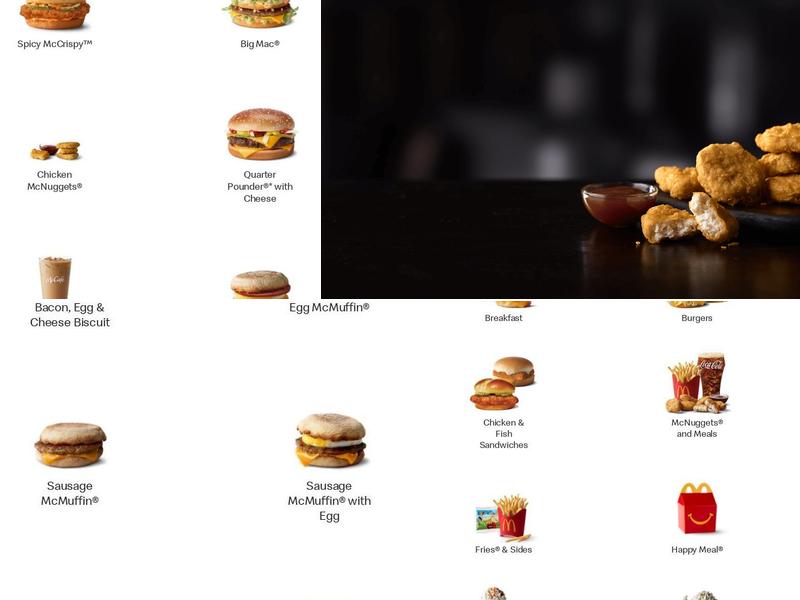 McDonald's Menu