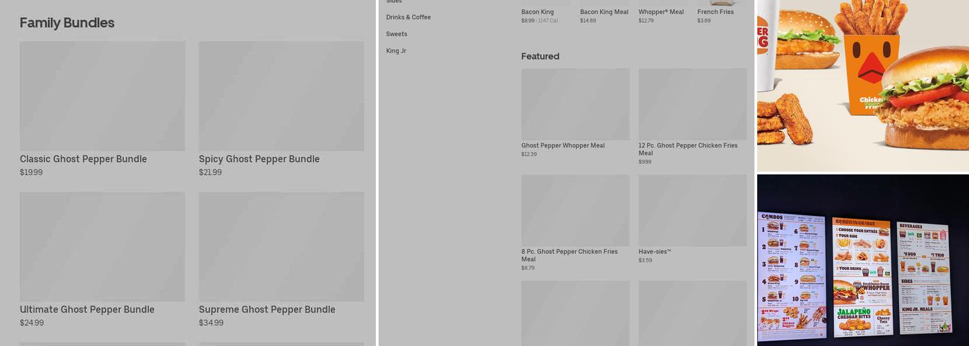 Burger King Menu