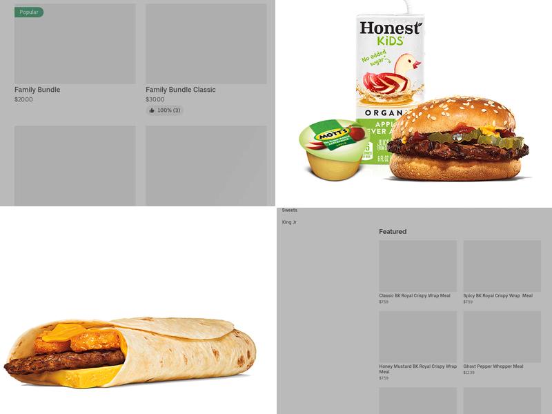 Burger King Menu