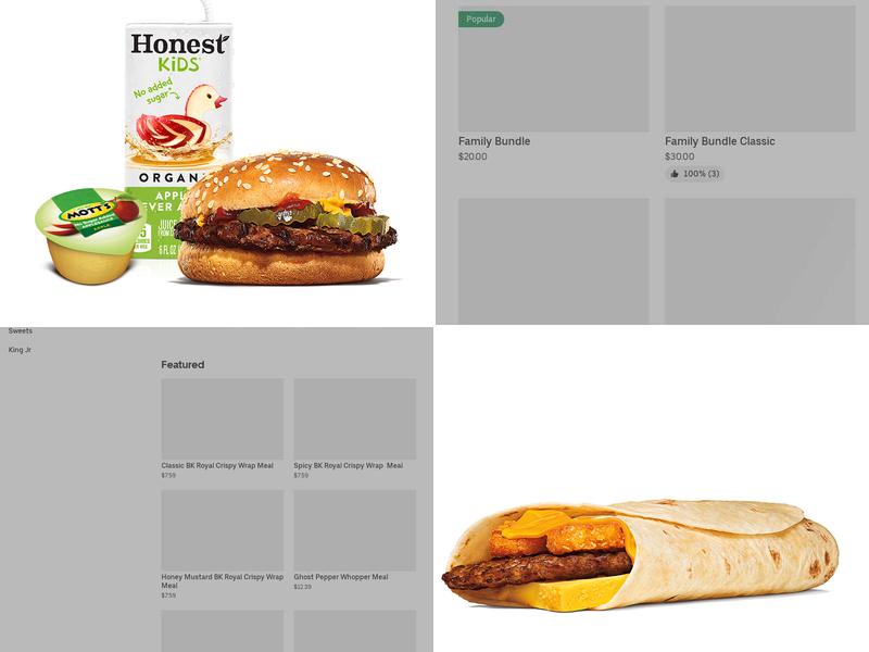 Burger King Menu
