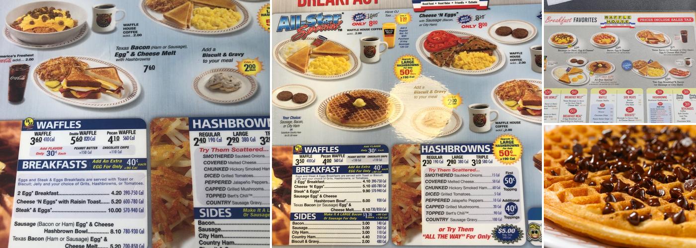 Waffle House Menu