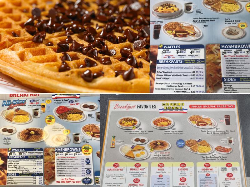 Waffle House Menu