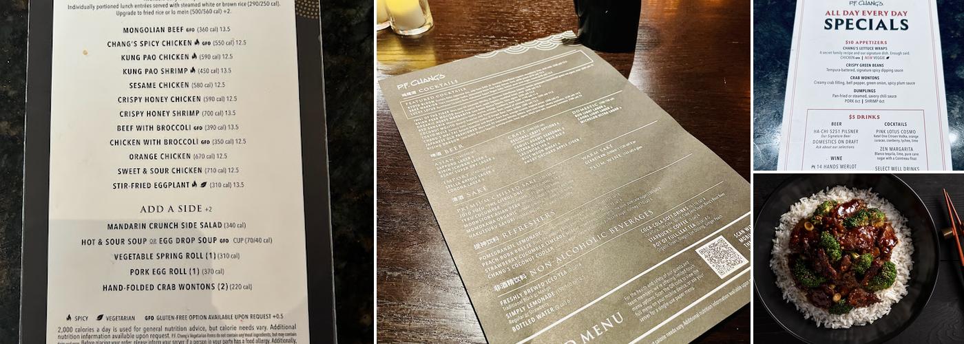 P.F. Chang's Menu