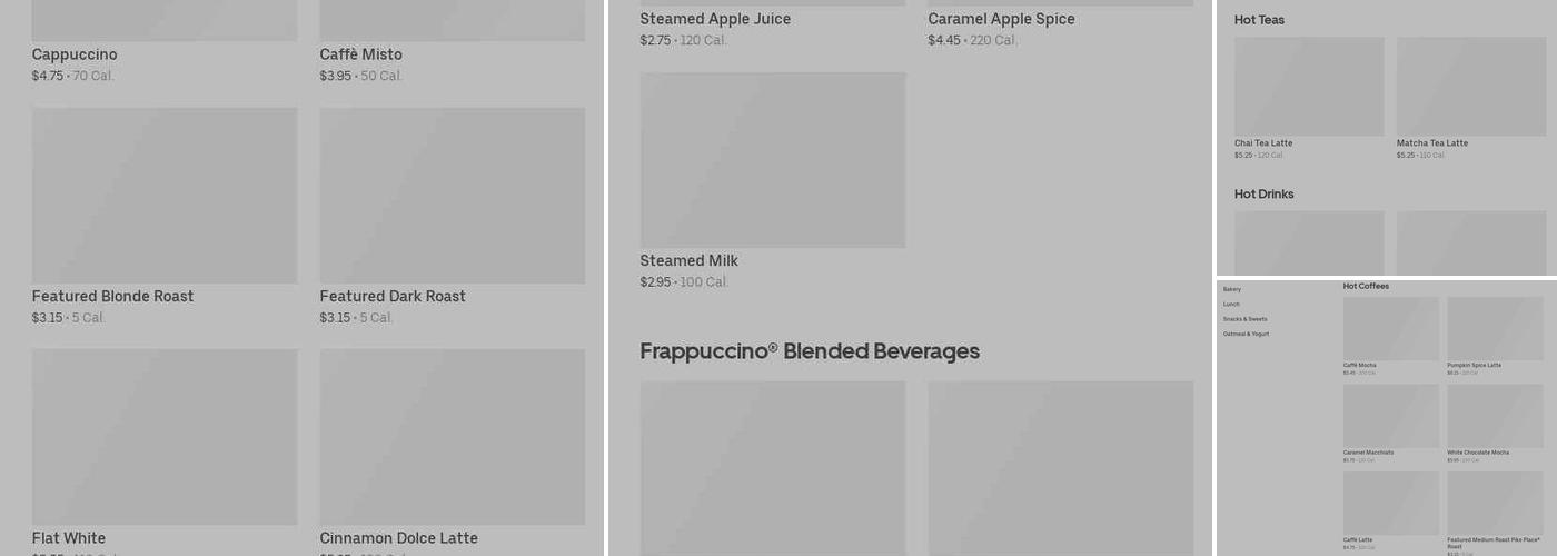 Starbucks Menu