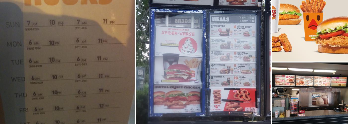 Burger King Menu