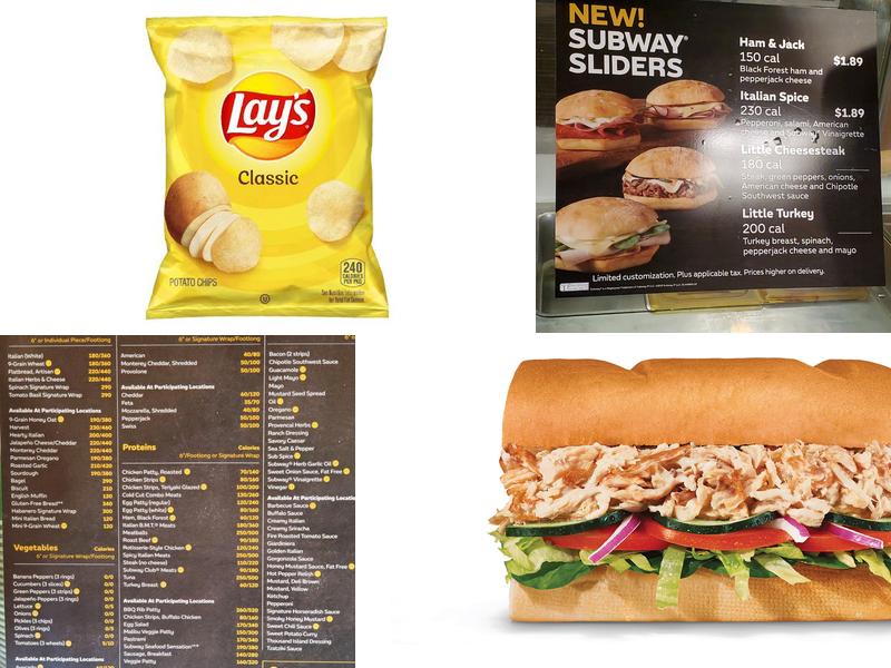 Subway Menu