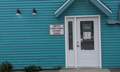 Loretta's Flower World new entrance back of building, 300 Airport Blvd, Gander Newfoundland and Labrador A1V 1X5