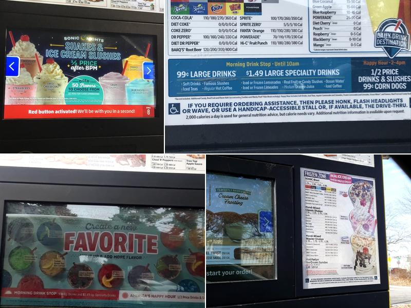 Sonic Drive-In Menu