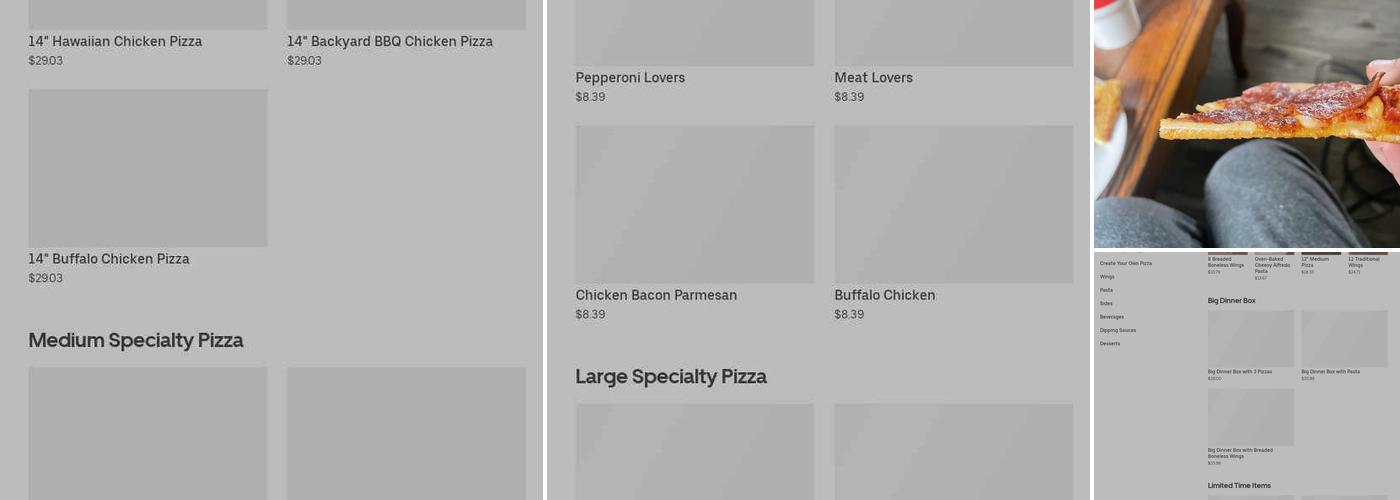 Pizza Hut Menu