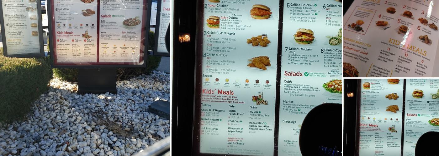 Chick-fil-A Menu