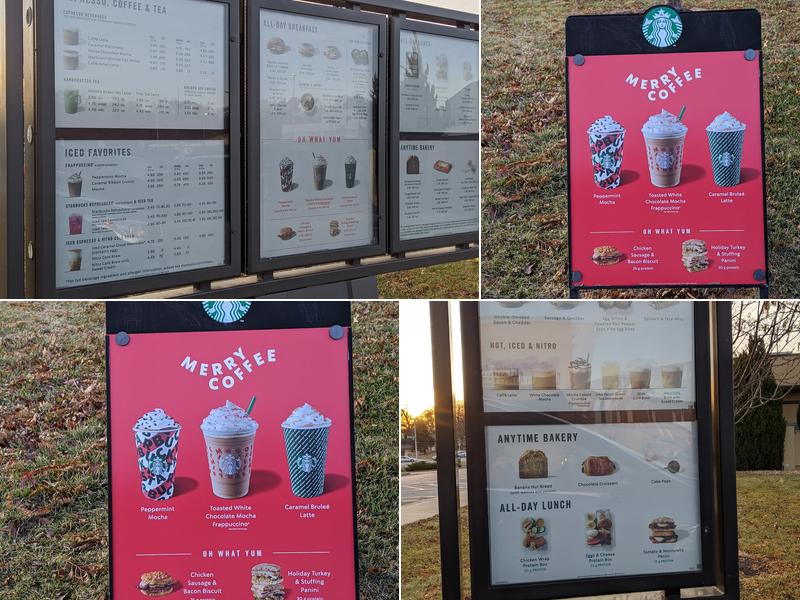 Starbucks Menu