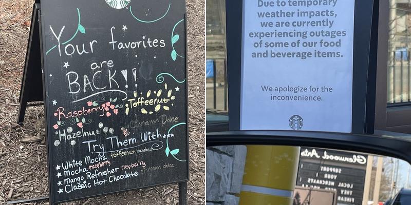 Starbucks Menu