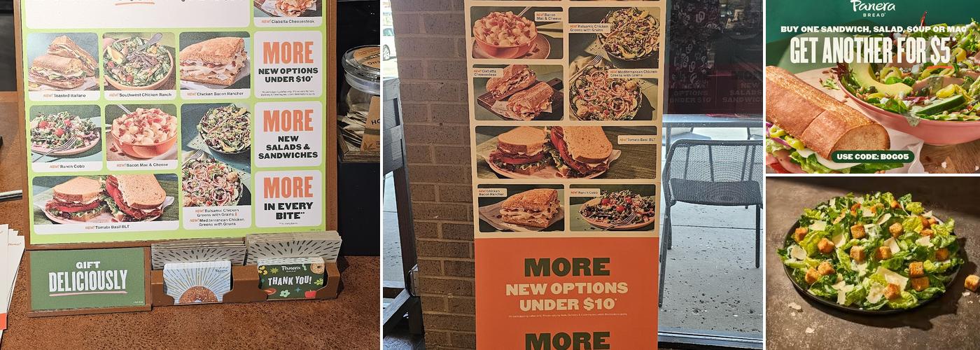 Panera Bread Menu