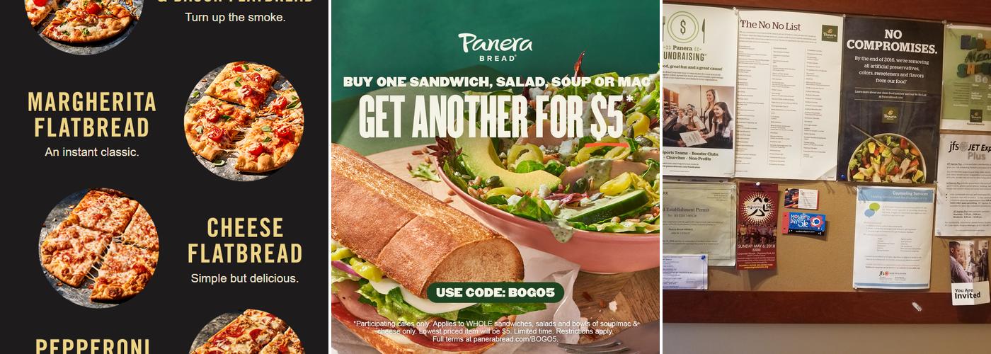 Panera Bread Menu