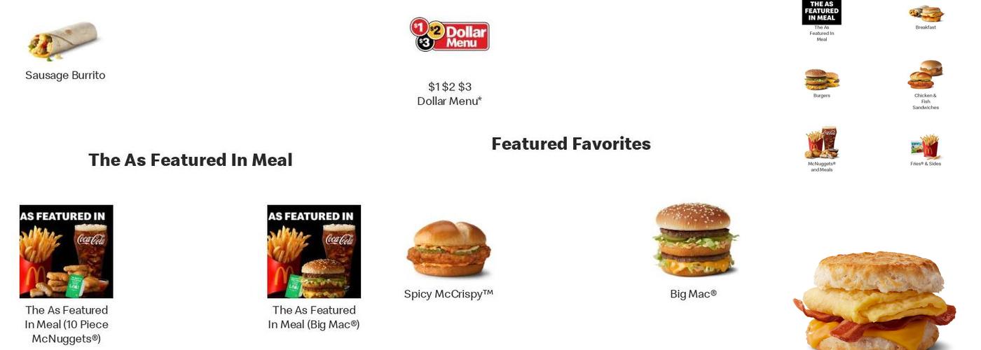 McDonald's Menu