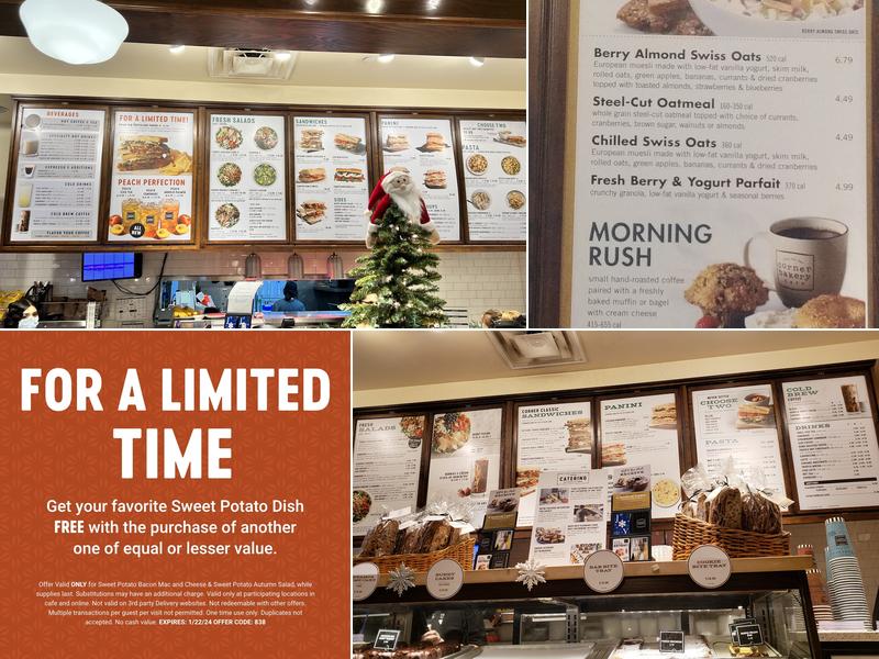Corner Bakery Menu