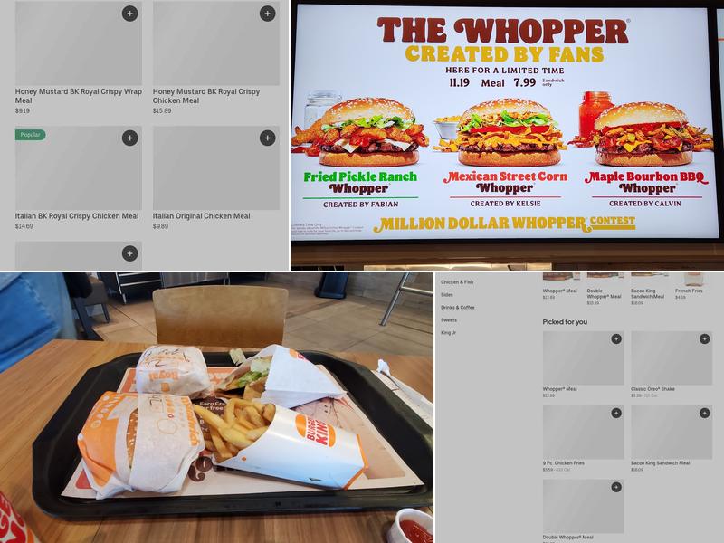 Burger King Menu