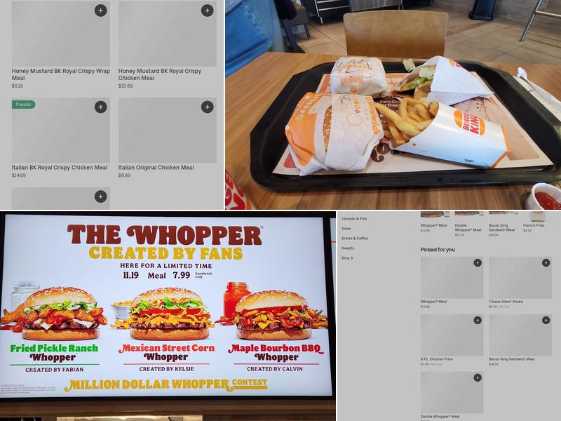 Burger King Menu