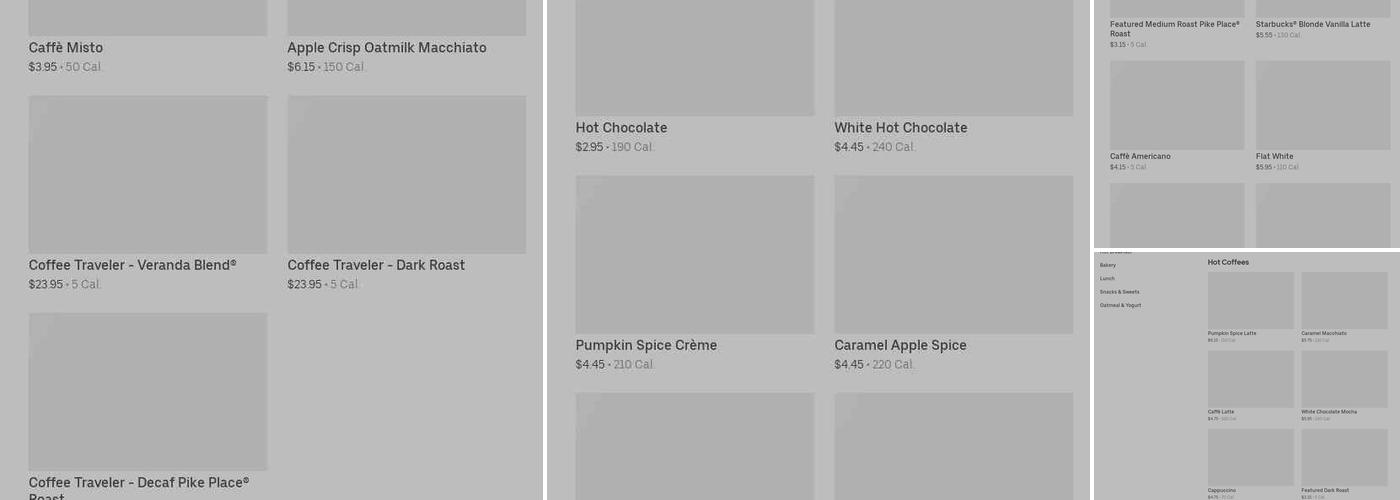 Starbucks Menu
