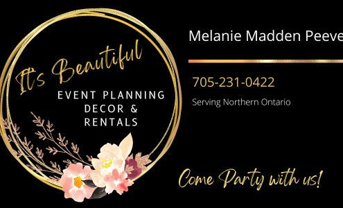 It's Beautiful Event Planning 243 Main Street Front Entrance, Downstairs, Iroquois Falls Ontario P0K 1G0