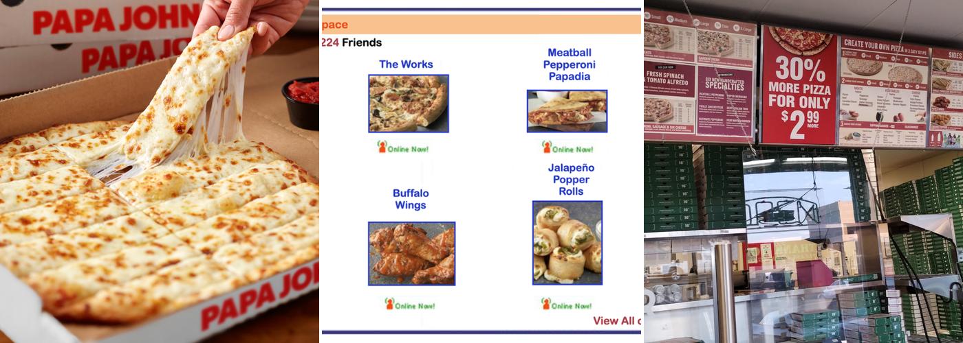 Papa Johns Pizza Menu