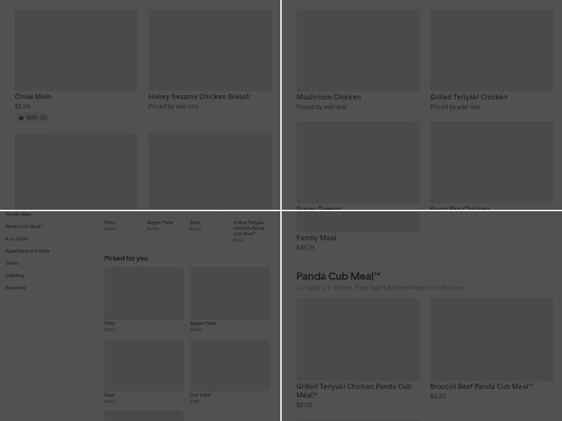 Panda Express Menu