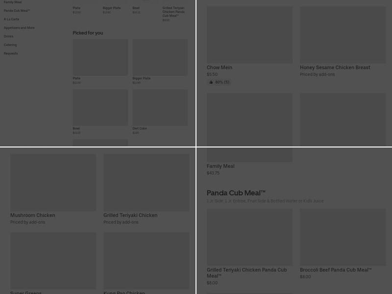 Panda Express Menu