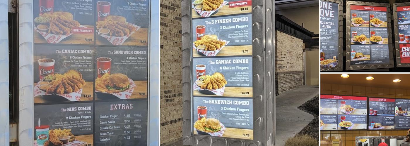 Raising Cane's Chicken Fingers Menu