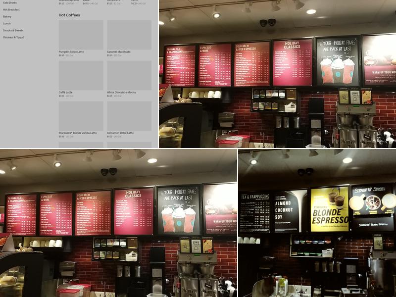 Starbucks Menu