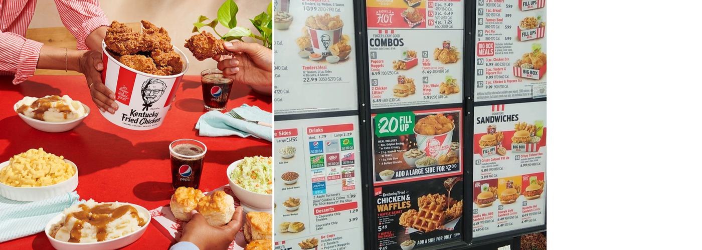 KFC Menu