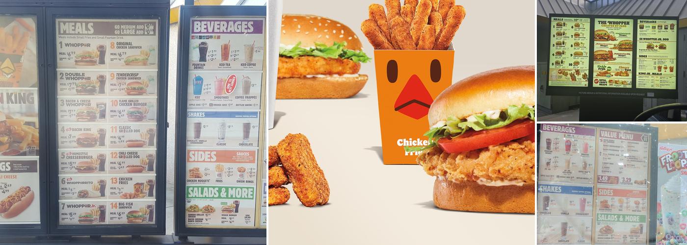 Burger King Menu