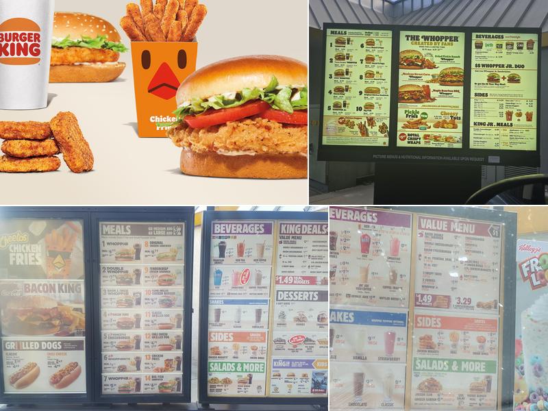 Burger King Menu