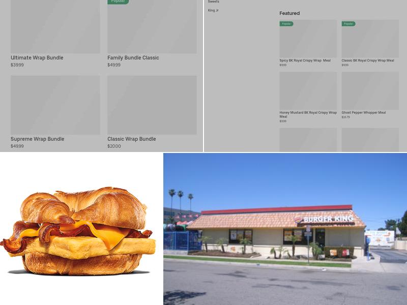 Burger King Menu