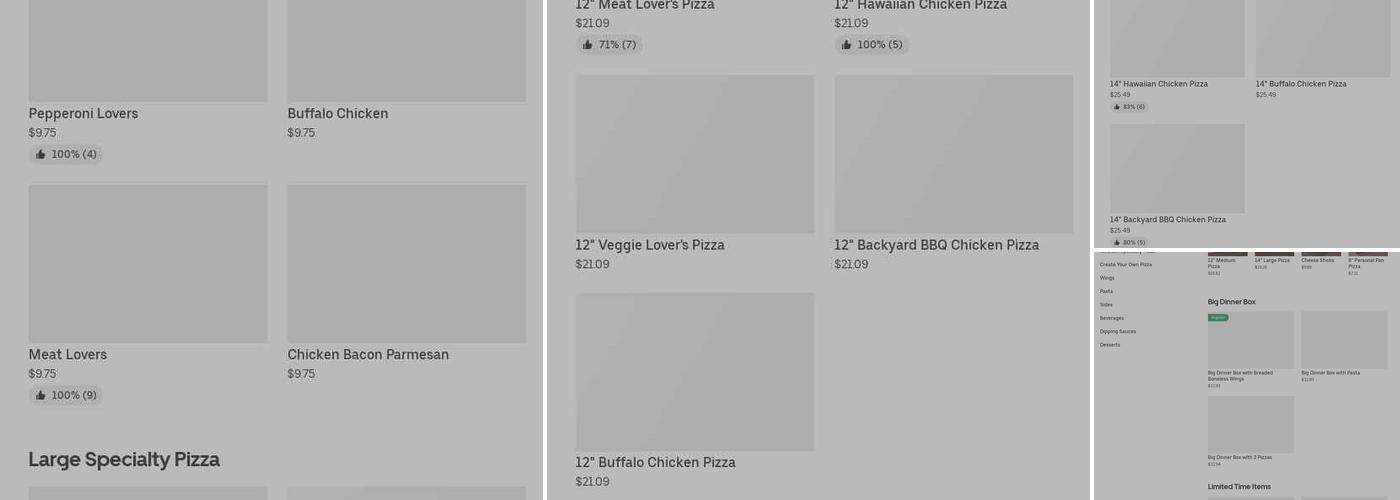 Pizza Hut Menu