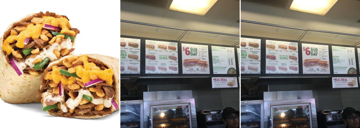 Subway Menu