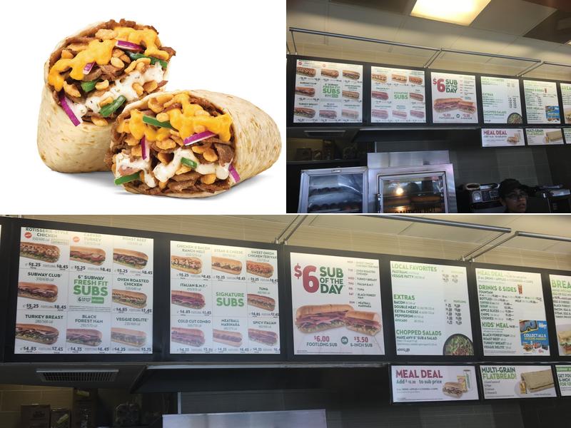 Subway Menu